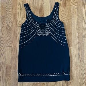 Black Beaded H&M Shift Tank Dress.
